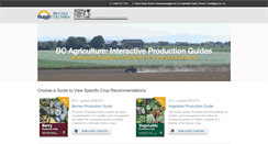 Desktop Screenshot of productionguide.agrifoodbc.ca