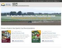Tablet Screenshot of productionguide.agrifoodbc.ca